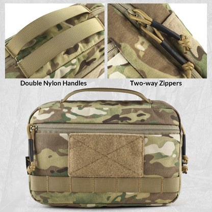 VOTAGOO Tactical Toiletry Bag Hygiene Bag EDC Tool Molle Pouches Small Dopp Kit Travel Shower Bag for Men