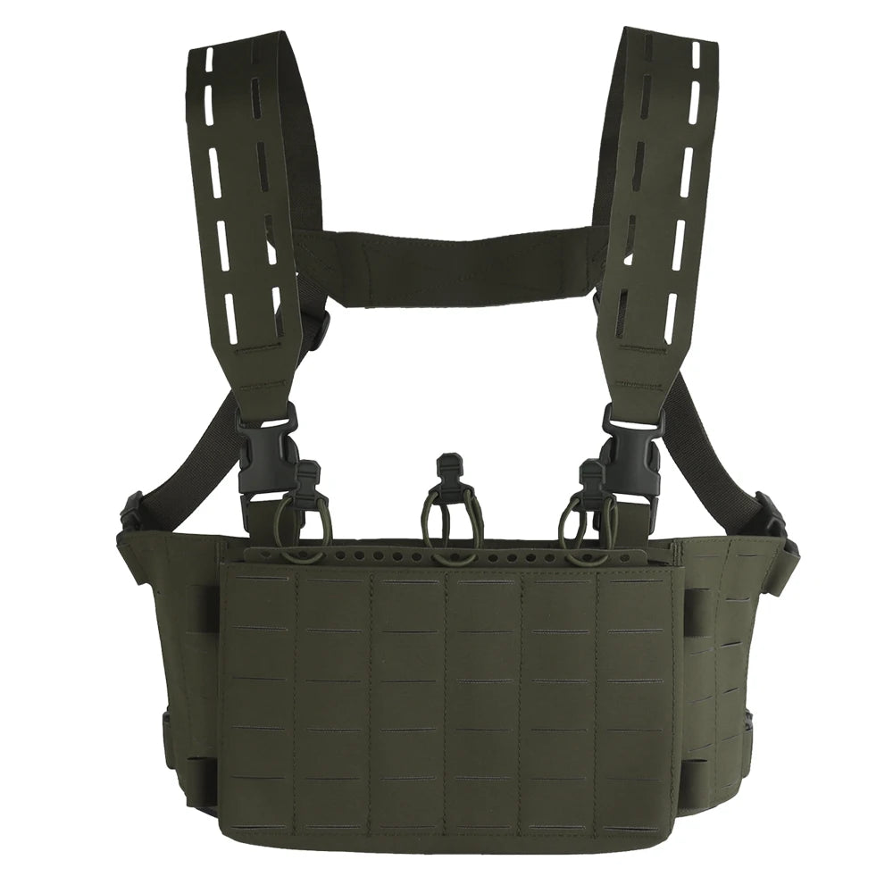 Tactical V1 Modular Hunting Chest Strap UG Style Hunting Plate Carrier LV-X Chest Rig with 556 Triple Magazine Pouch