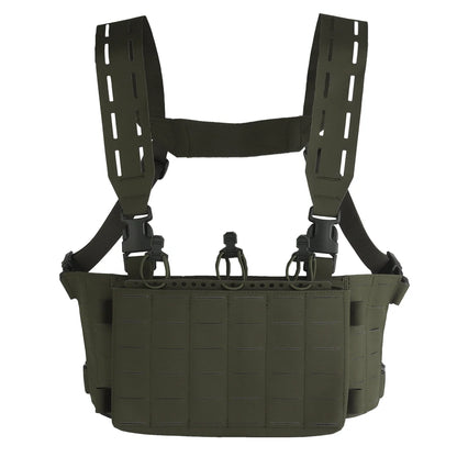 Tactical V1 Modular Hunting Chest Strap UG Style Hunting Plate Carrier LV-X Chest Rig with 556 Triple Magazine Pouch