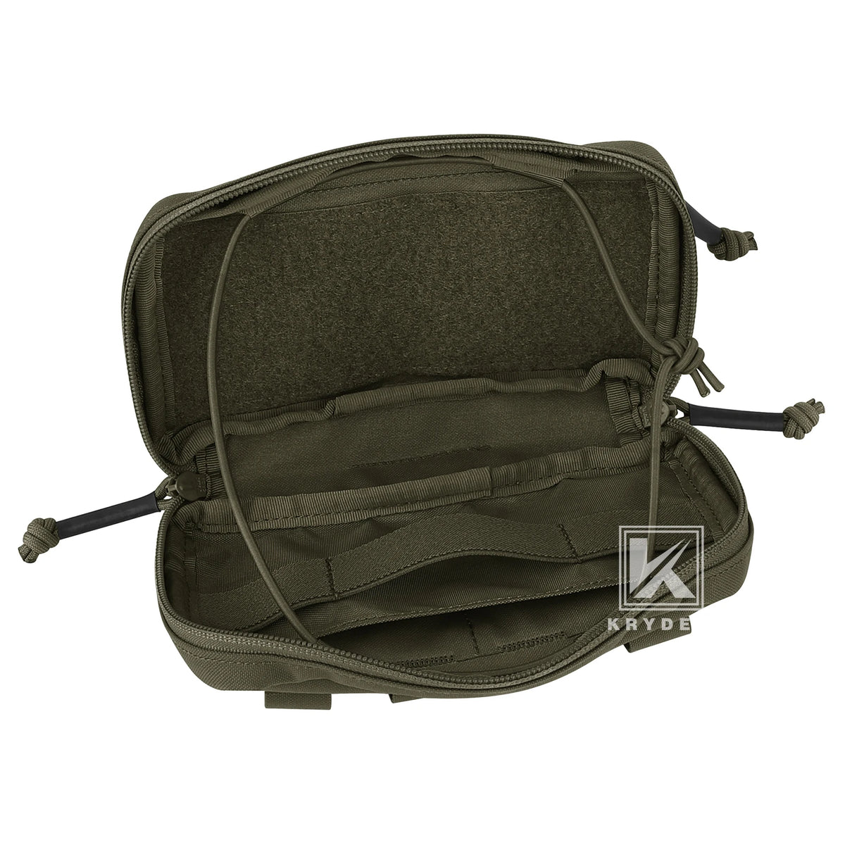 KRYDEX Tactical Admin Pouch Chest Bag MOLLE Utility Pouch Front Pocket for Vest and Chest Rig Camping Outdoor Accessories