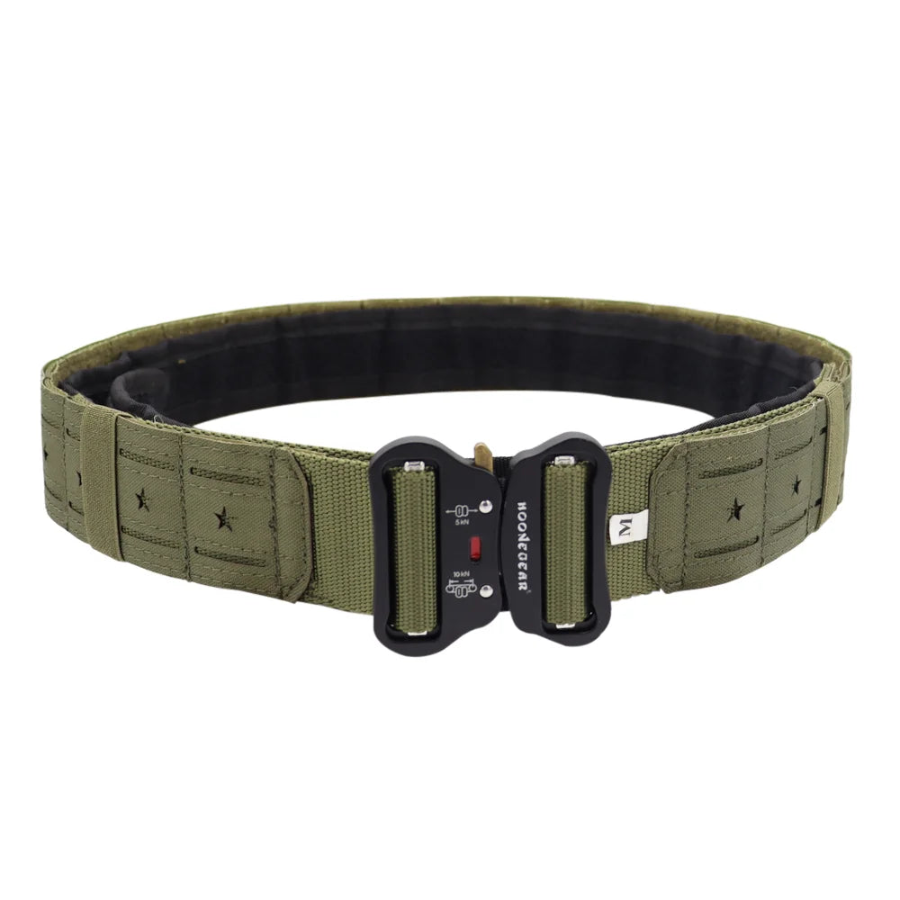 High Quality Tactical 2 inch Combat Belt Quick Release Metal Buckle MOLLE Mens Belts Camo 3415