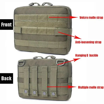 Military Medical First Aid Kit, Tactical Outdoor Emergency Kit, Camping Hunting Multi-Purpose Tool Kit EDC Bag