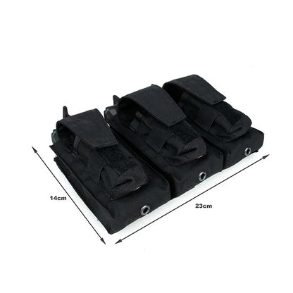 Tactical Vest Attachment Pouch Magazine Pouch 500D Fabric Lightweight Utility Admin Pouch for Molle System