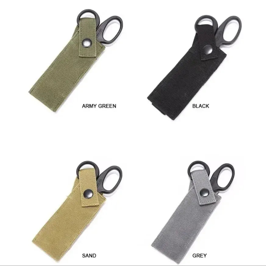 Tactical Molle Medical Scissors Pouch Flashlight Knife Holster EMT Holder Outdoor Hunting Accessories EDC Tool Bag