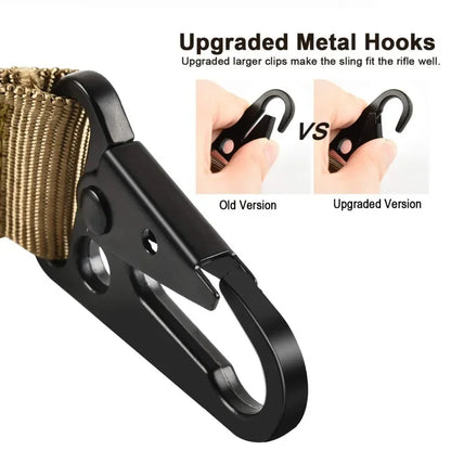 Two Points Rifle Sling With Length Adjuster Traditional Sling With QD Metal Hook For Hunting Tactical Sling Shoulder Straps