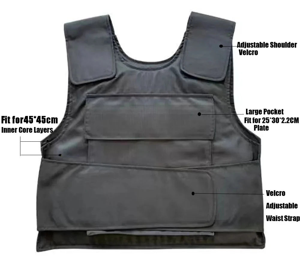 Full Protection Tactical Vest Insert Panel Detachable Accessory Pack Plate Carrier