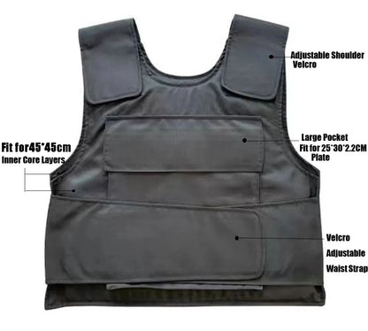 Full Protection Tactical Vest Insert Panel Detachable Accessory Pack Plate Carrier