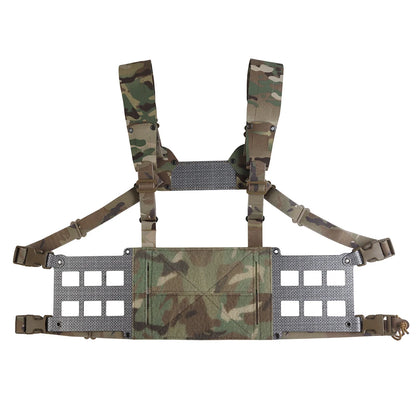 Ferro Style Tactical Chest Rig Wide V2 2nd Gen Lightweight Chesty Rig Hunting Vest Gear Extended Front Flaps Plate Carrier Adapt