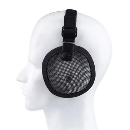 Tactical Steel Mesh Ear Defenders: Helmet-Compatible Design for Outdoor Tactical Protection