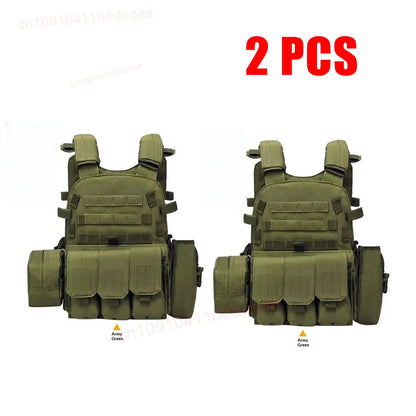 Child Bulletproof Vest Camouflage Tactical Body Armor Level III Breathable Multi Functional 6094 Vest Stab Proof