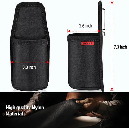 Portable Belt Drink Can Pouch Beer Holster Water Bottle Holder with Metal Belt Clip Soda Can Carry Holster for Hiking Camping