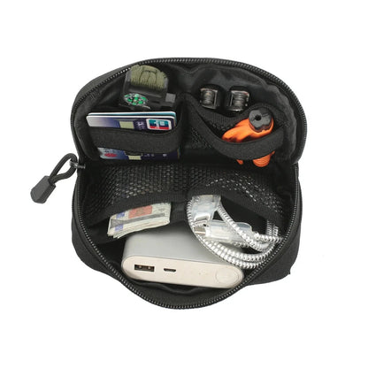 Outdoor EDC Belt Waist Bag Hunting Accessories Bag Toolkit Molle Tactical Molle Pouch Coins Phone Commuter Bag