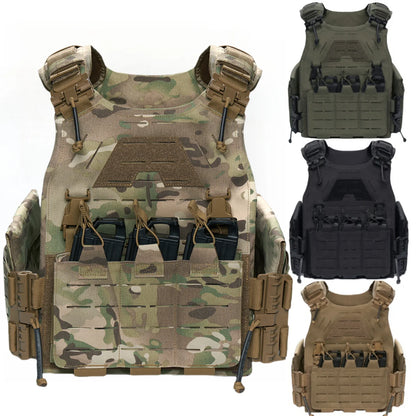 TACOWL Tactical Vest Airsoft Lightweight Modular 3D Breathable Quick Release Vest, Adjustable Tactical Gear for Training