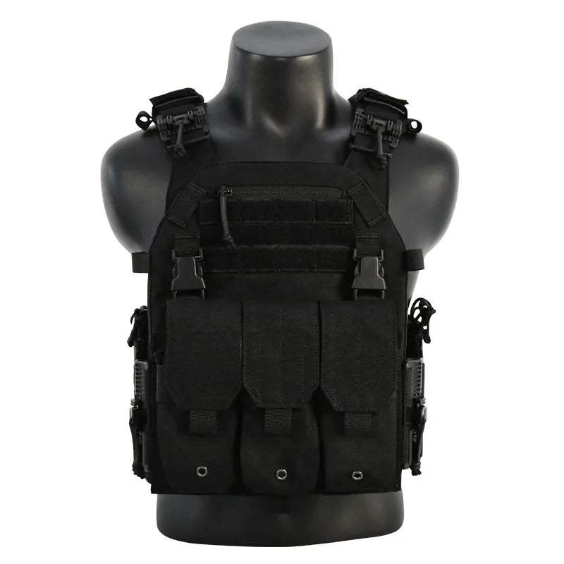 Tactical Plate Carrier 1000D Nylon Outdoor Tactical vest Hunting Protective Adjustable MOLLE System Vest