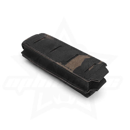 OPHIDIAN Outdoor Molle 9mm Mag Pouch Single Mag Carrier Flashlight Pouch Knife Pocket Hunting Gear