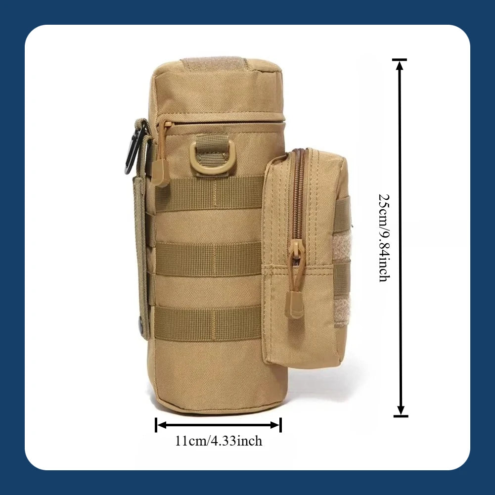 Outdoor Tactical Molle Waist Hanging Water Bottle Bag - Outdoor Travel, Camping, Hiking, Cycling, Fishing, and Hunting Equipment