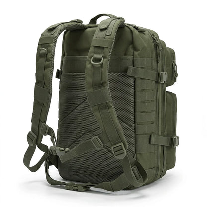45L Tactical Hunting Backpack Molle Camo Water Resistant Outdoor Field Bag Camping Hiking Trekking Bushcraft Survival Bug Out Bag Large Capacity Rucksack Daypack Men Women Hunters Durable Wear Resistant Heavy Duty Multi Pocket Trail Wilderness Hunting