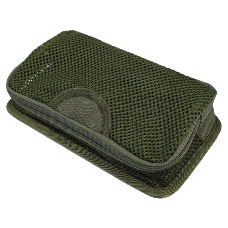 Tactical Backpack Bag Insert Modular Organizer Hook Fasteners Mesh Pocket Utility Admin Pouch Hunting Nylon Zipper Closure New