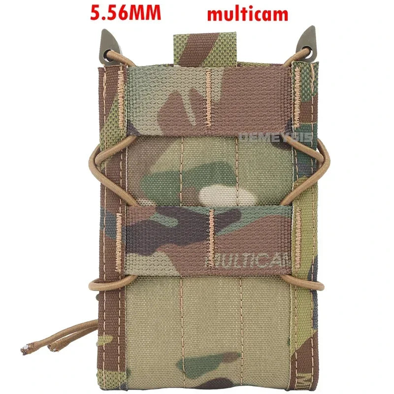 9MM 5.56 Magazine Pouches Tactical AK AR M4 AR15 Single Magazine Bag Rifle Pistol Molle Mag Holster Pouch Hunting Tools Holder