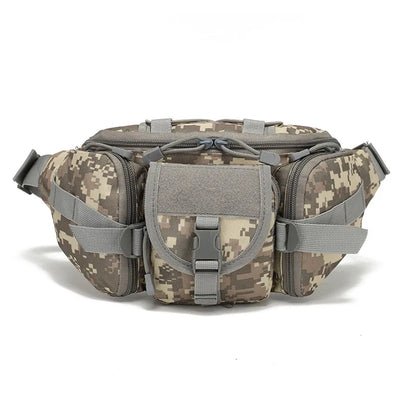 Outdoor Sports Waterproof Waist Bag Camping Multifunctional Men's Fishing Waist Bag Camouflage Backpack