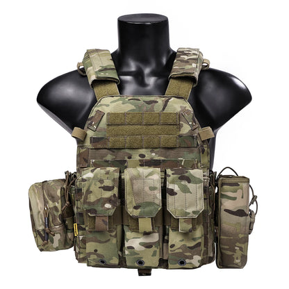 Emersongear For LBT6094 Style Plate Carrier W/3 Pouches Hunting Vest Protective Gear Body Guard Armor Hiking
