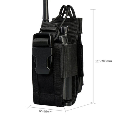 Adjustable Tactical Radio Holder Bag Molle Two Way Radio Holster Pouch Holder Oxford Duty Storage Case Walkie