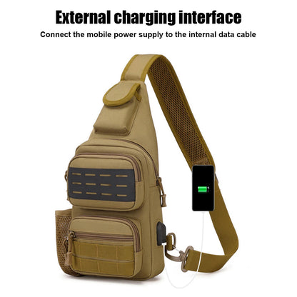 Tactical Sling Chest Pack Crossbody Shoulder Pouch Outdoor Handbag Camping Climbing Shoulder Backpack Hunting Bag