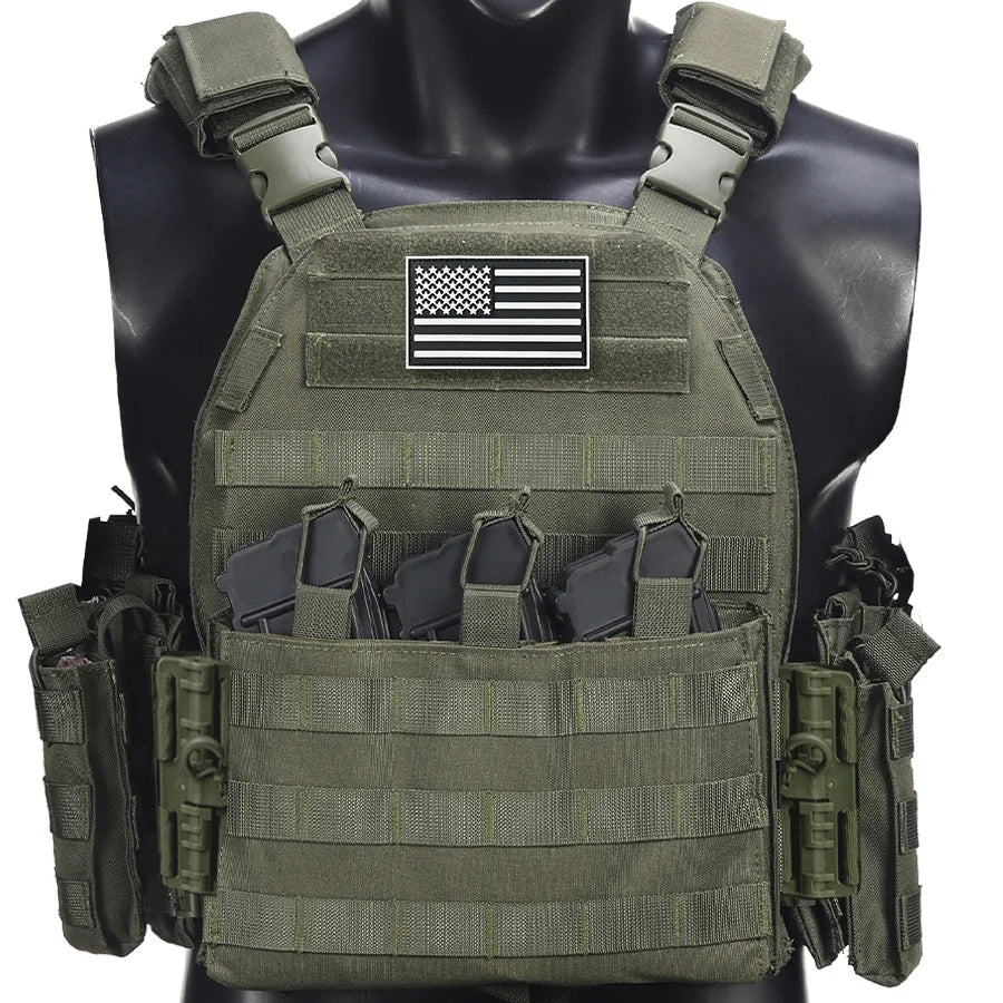 Camouflage Hunting Vest Quick Ssssassembly Waist Shoulder Accessory Pouches Hidden Triple Equipment Bag Outdoor Outdoor Vest