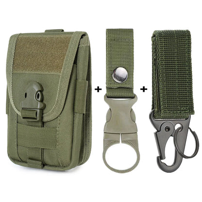 OPHIDIAN  Multifunctional Sports Running Belt Cell Phone Bag Men Waist Pack Vertical Double Layer Molle Accessory Bag Charging