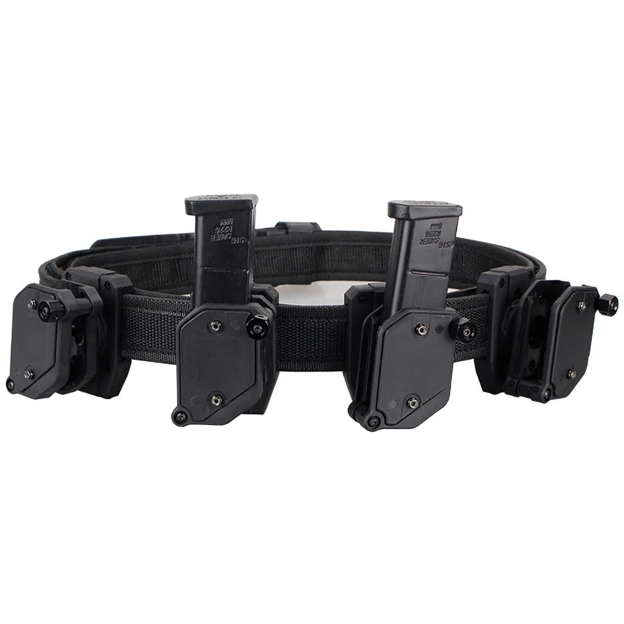 Tactical Skirmish IPSC Belt Perfect Match with Holster Speed Magazine Pouch Set, Competition Shooting Belt, Mag Holster Set