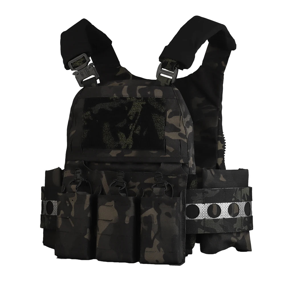 Tactical Vest V5 FCPC Militar Hunting Airsoft Vest Quick Detachable Comes with Triple Bag Built-in Splint Matt Nylon Fabric