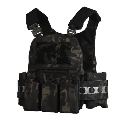 Tactical Vest V5 FCPC Militar Hunting Airsoft Vest Quick Detachable Comes with Triple Bag Built-in Splint Matt Nylon Fabric
