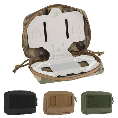 Tactical Bag Phone Folding Navigation Board Pouch Double Zipper Outdoor Hunting Airsoft Dustproof Mobile Phone Protective Bag