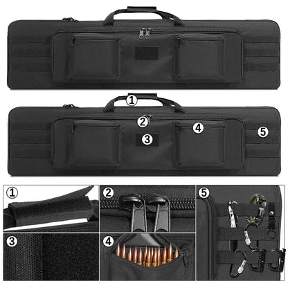 100 120cm Gun Bag Rifle Case Backpack Long Gun Carry Handbag Sniper Airsoft Rifle Gun Backpack Shoulder Bag for Hunting Accessor
