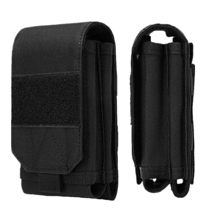 Double Molle Laser Cell Phone Pouch Tactical Belt EDC Pouch Holder Waist Accessories Bag Outdoor Camping Mobile Phone Pack Bag