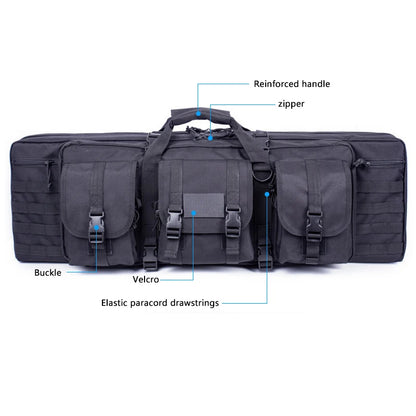 108/118/142CM Long Backpack for Hunting Fishing Tactical Accessories Protect Case Removable Pouch Molle System Outdoor Camping
