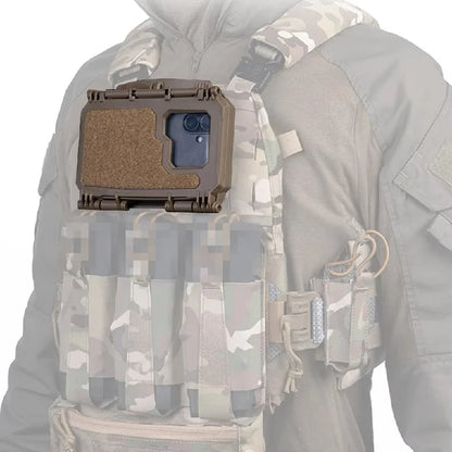 2th Gen Tactical Phone Case Universal Phone MOLLE Holder Pouch for Map Navigation Airsoft Hunting Vest Plate Carrier Accessory