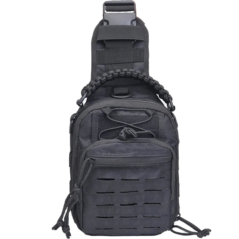 Outdoor Tactical Sling Sport Chest Bag Laser Punching Bag Shoulder Bag Hiking Camping Equipment Men Crossbody Bags