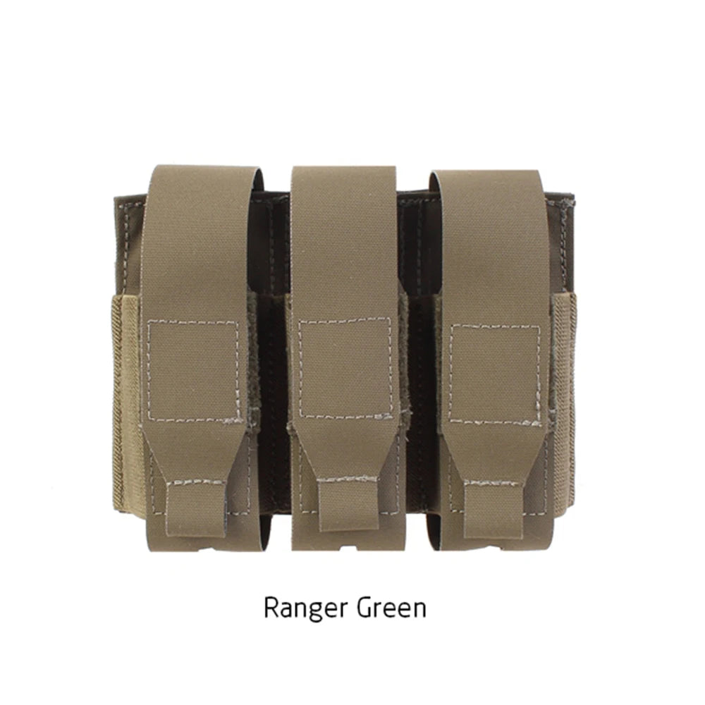 PEW Tactical FB3 Triple Flash Bang Pouch MOLLE Flip Cover Tool Bag WD40 40ml Storage Utility Pouch PH99