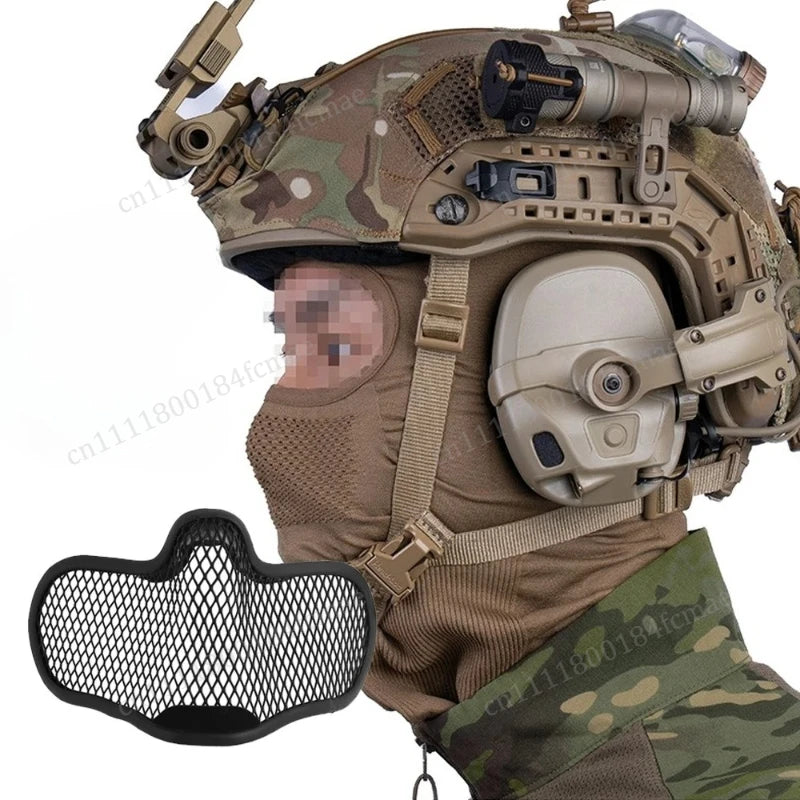 /Tactical Venom Balaclava V1 Breathable Full Face Mask with Steel Mesh Protection Airsoft Paintball Combat Shooting Hunting Gear