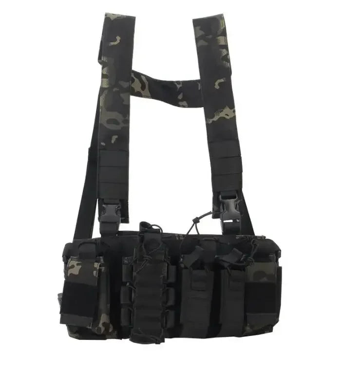 Molle Tactical MK3 Chest Rig Multicam Chassis SACK Pouch Harness M4 AK Magazine Pouch Airsoft Paintball Accessories Hunting Vest