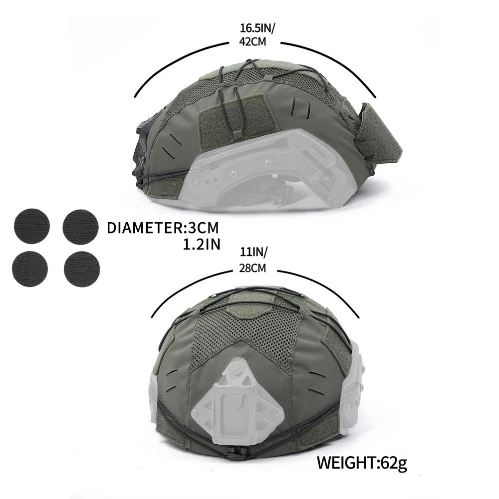Dmgear Team Wendy Exfil Ballistic Bump Helmet Cover Mesh Ranger Green Tactical Equipment Gear Airsoft Hunting