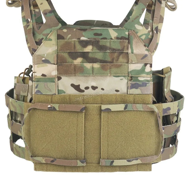 JPC3.0 Tactical Plate Carrier Set R Series Hunting Vest with Quick Release Cummerbund Triple Mag Pouch Airsoft Molle Radio Pouch