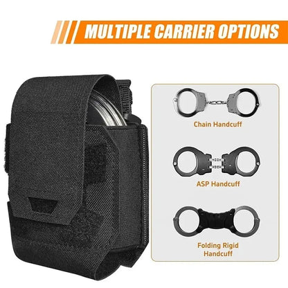 Shackles Holder Tactical Handcuffs Handcuffs Molle Tactical Universal Holster Plastic Clip Velcro External Waist Support Belt