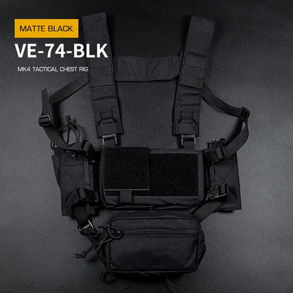 WOSPORT Tactical Vest Chest-mounted With Built-in Quick-release Sleeve MK4 Expansion Mount Breathable Quick-release Camouflage