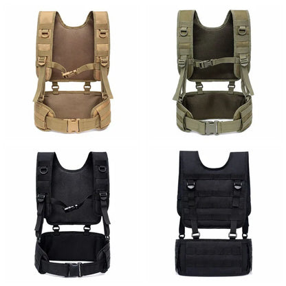 Tactical Vest Molle Chest Rig Airsoft Waist Belt Detachable Duty Belt Army Paintball Equipment Outdoor Hunting Vest