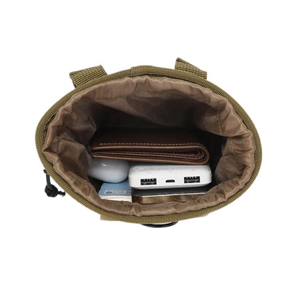Tactical Storage Bag Outdoor Camo Tactical Molle Garbage Bag Nylon Recycling Waist Bag Portable Hunting Outdoor Accessories Storage Bag