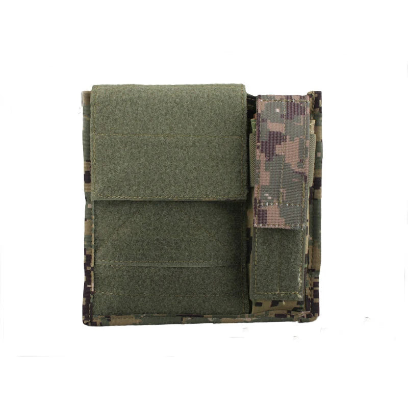 Emersongear Admin Light Map Pouch Storage Purposed Bag Pack Panel Molle Loop Hook Hiking Hunting Outdoor Nylon EM9022
