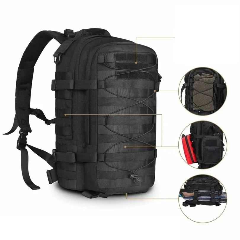 Tactical Assault Backpack Men Large Capacity 3P Attack Big Rucksack Travel Bag Hunting Hiking Camping Backpack Outdoor Wholesale