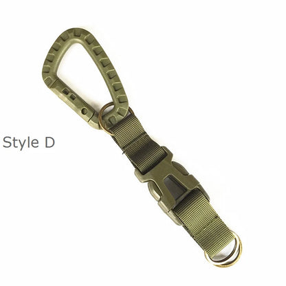 Tactical Gear Keychain Clip Nylon Belt Key Chain Key Holder Quick Release Buckle Key Ring Molle Bag Attachments Hooks